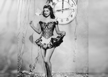 Джоан Вос_Joan Vohs_novogodniye i rozhdestvenskiye retro otkrytki s gollivudskimi zvozdami