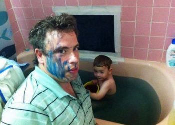 Когда отцы остаются с детьми: 50 смешных фото