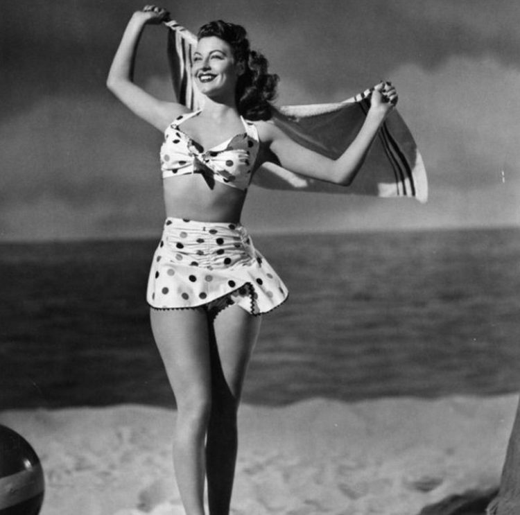 Lucille Ball at the beach.