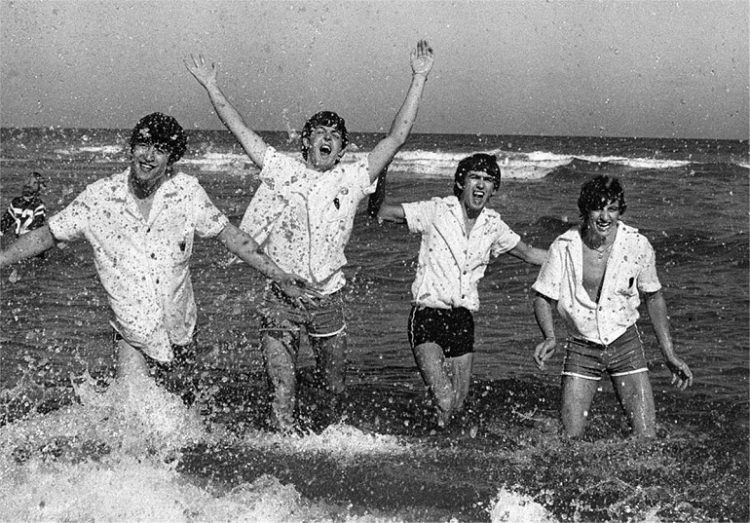 The beatles at the beach
