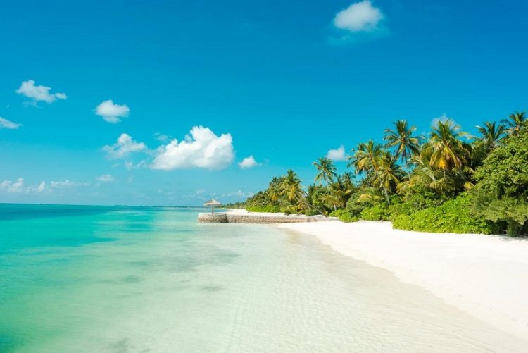 white beach maldives